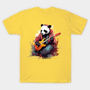 panda play guitar T-Shirt